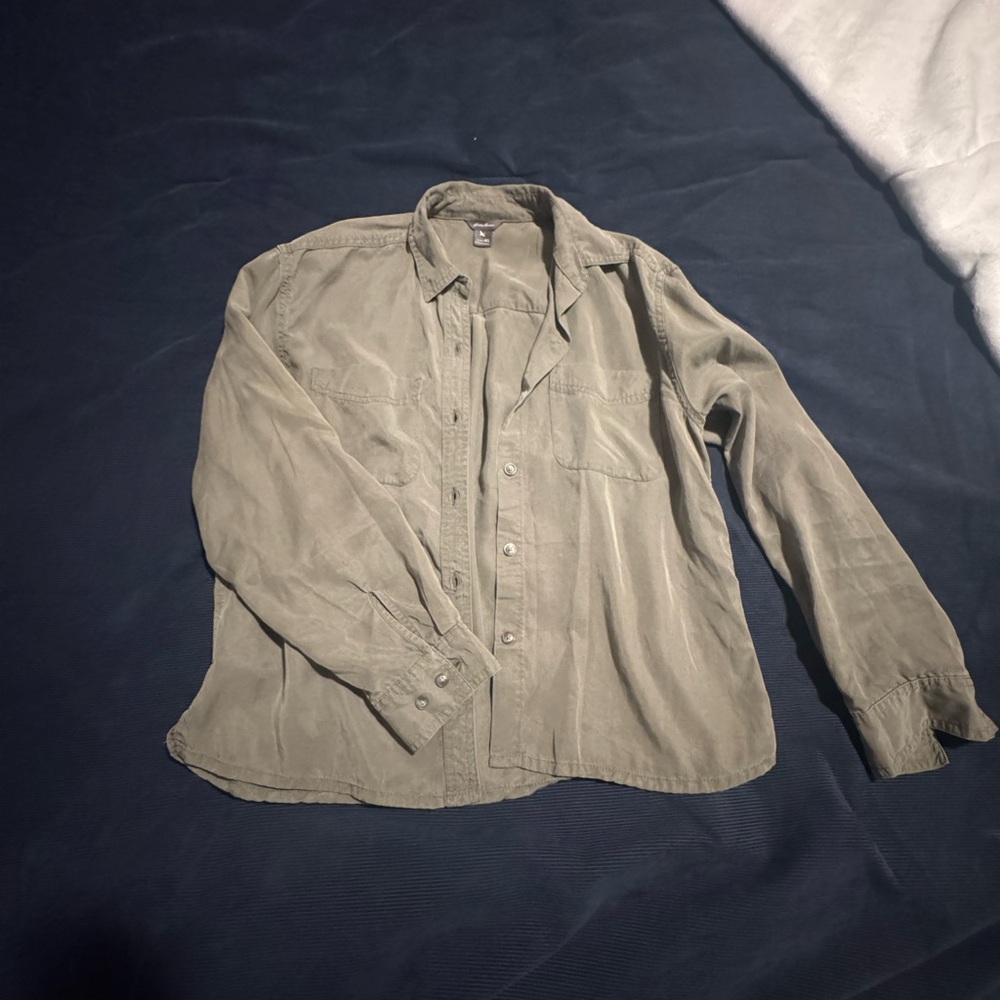 Eddie Bauer Green Lightweight Shirt Jacket